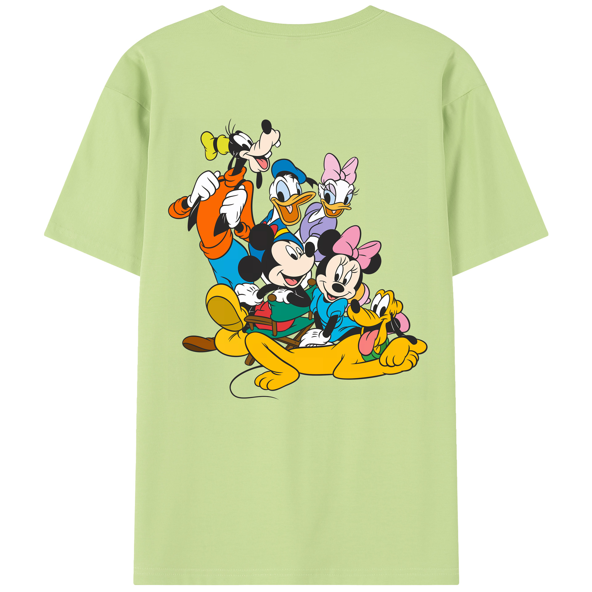 （画像用） ミッキーマウス Mickey Mouse 綿100％半袖Tシャツ（背面プリント）